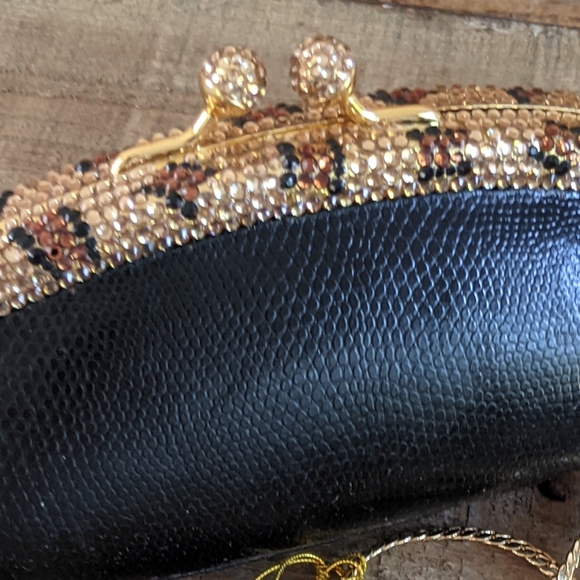 Cleo & Patek Paris leather and crystal beaded evening bag - Picture 3 of 11